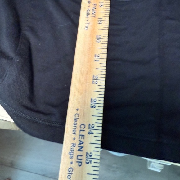 Eileen Fisher Black Long Sleeve Pocket Tee - Soft {L} - Picture 5 of 6